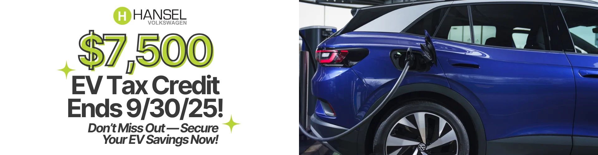 VW EV Tax Credit campaign